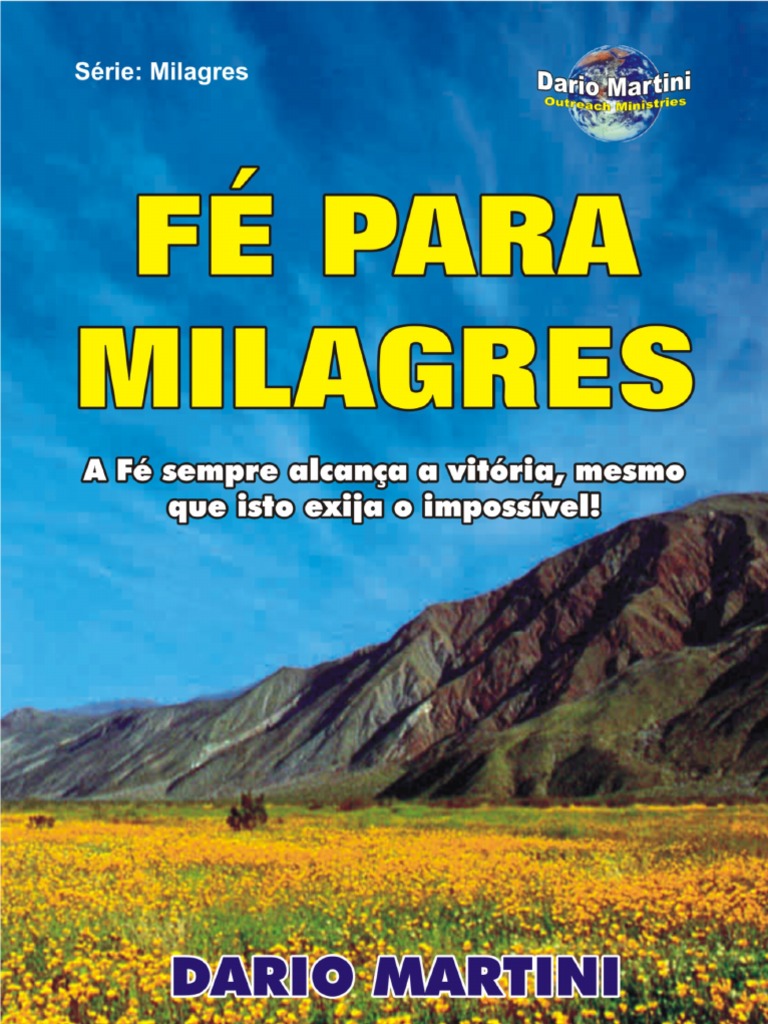 Capa do opúsculo Fé para Milagres, de Dario Martini