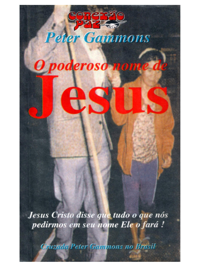 Capa da edição portuguesa de O Poderoso Nome de Jesus Cristo, de Peter Gammons